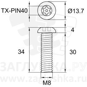ART9121-M8x30 TX-PIN40 A2
