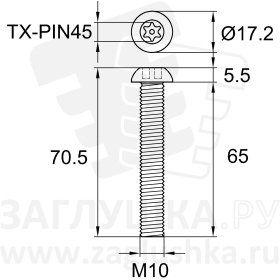 ART9121-M10x65 TX-PIN45A2