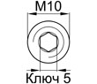 Схема DIN913-M10x8