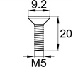 Схема DIN965-M5x20