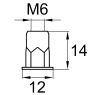 Схема 1/2HEX1-UB-A2 M6