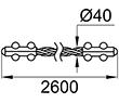 Схема К40-2Х2600