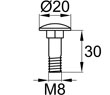 Схема DIN603A2-M8x30