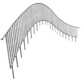 Перила 8300х1180х3200мм