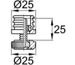 Схема D25М8П.D25x25