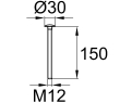 Схема DIN603-M12x150 A2
