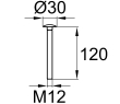 Схема DIN603-M12x120 A2