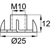Схема DIN1624-M10x12