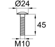 Схема DIN603-M10x45 A2